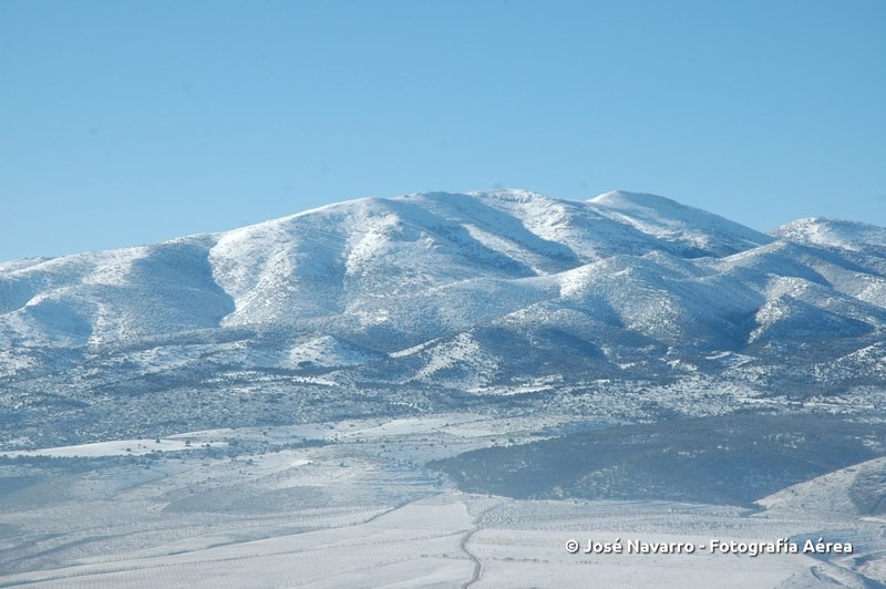 foto aérea de la sierra de baza nevada