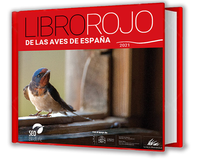 foto de la portada del Libro Rojo de las Aves de España
