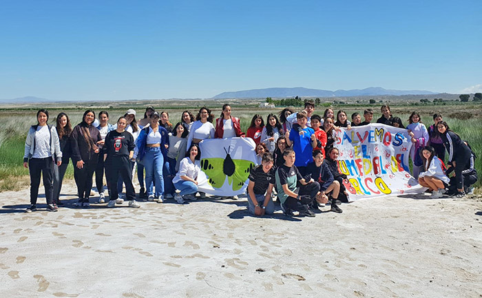 Alumnos del IES Jiménez Montoya visitan el Humedal del Baíco