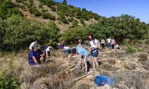 Foto de Algunos de los participantes en la pasada edición en plenas labores de plantación.