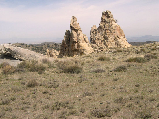 foto del Paraje de las piedras de Vergara en la sierra debaza