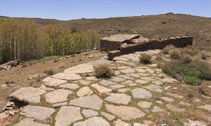 Foto de Era del Cortijo Membrilla, en la Cañada del Gitano (Sierra de Baza) en su actual situación.